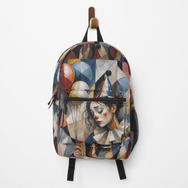 Item preview, Sad Clown with balloons painting. designed and sold by GalleryKauffeld.