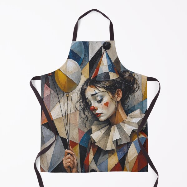 Item preview, Sad Clown with balloons painting. designed and sold by GalleryKauffeld.