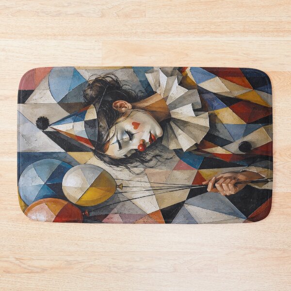 Item preview, Sad Clown with balloons painting. designed and sold by GalleryKauffeld.