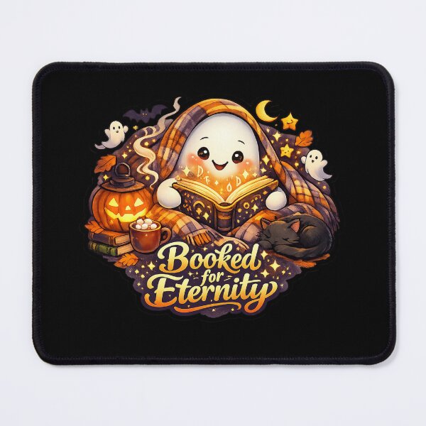 Item preview, Booked for Eternity Cute Ghost Reading Sticker | Cozy Halloween Book Club Kawaii BookTok Art designed and sold by RDcollections.