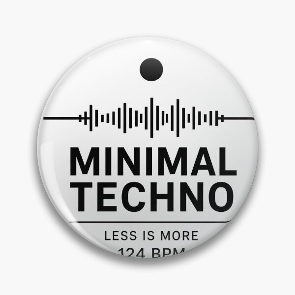 Item preview, Minimal Techno Soundwave Less Is More 124 BPM designed and sold by  ZenRave Designs.