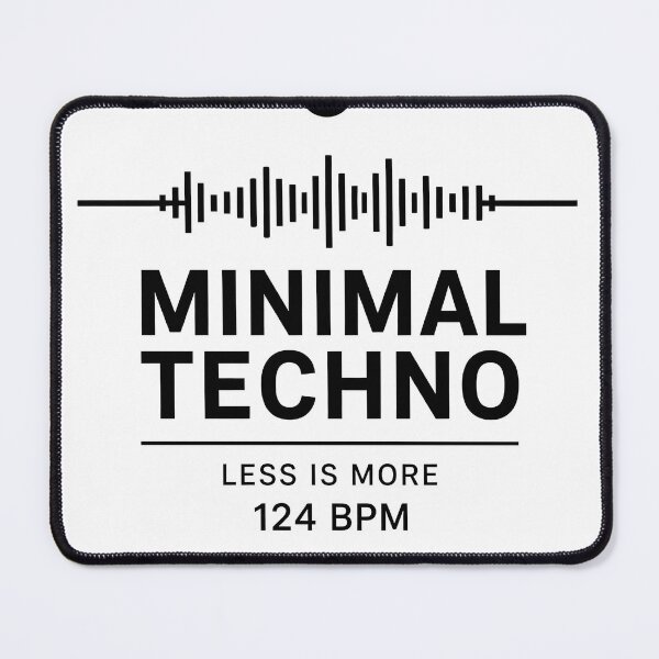 Item preview, Minimal Techno Soundwave Less Is More 124 BPM designed and sold by ZenRave Designs.