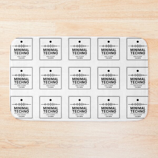 Item preview, Minimal Techno Soundwave Less Is More 124 BPM designed and sold by  ZenRave Designs.
