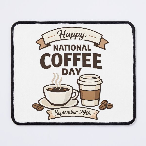 Item preview, National Coffee Day September 29th designed and sold by ZanyPaintbrush.