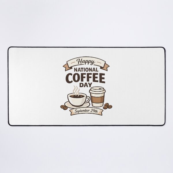 Item preview, National Coffee Day September 29th designed and sold by ZanyPaintbrush.