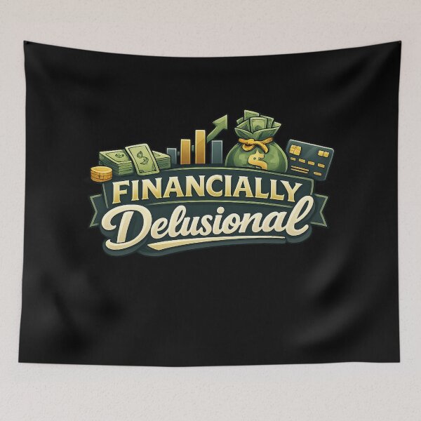Item preview, Financially Delusional designed and sold by RetroPlus.
