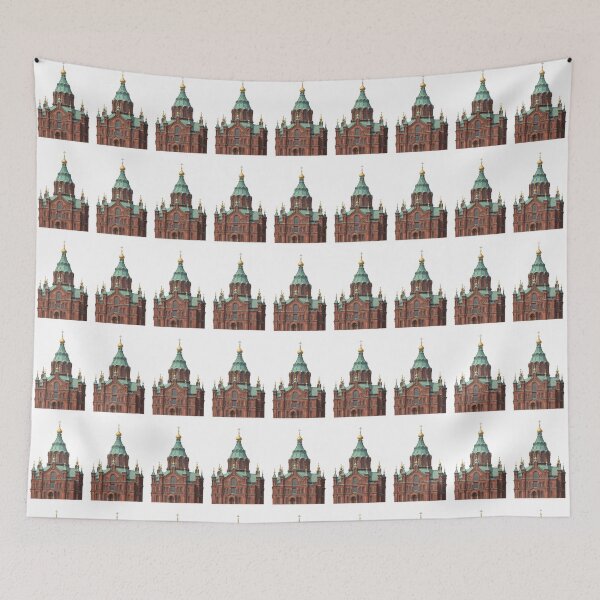 Item preview, Helsinki Uspenski Cathedral Isolated Architecture Graphic | NorthWild Vintage Red Brick Icon designed and sold by NorthWild.