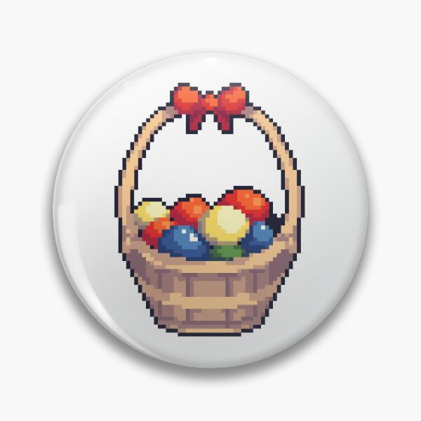 Item preview, Pixel easter basket designed and sold by Nichedudee.