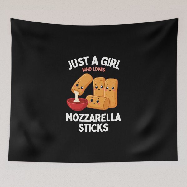 Item preview, JUST A GIRL WHO LOVES MOZZARELLA STICKS designed and sold by jkrphoto.