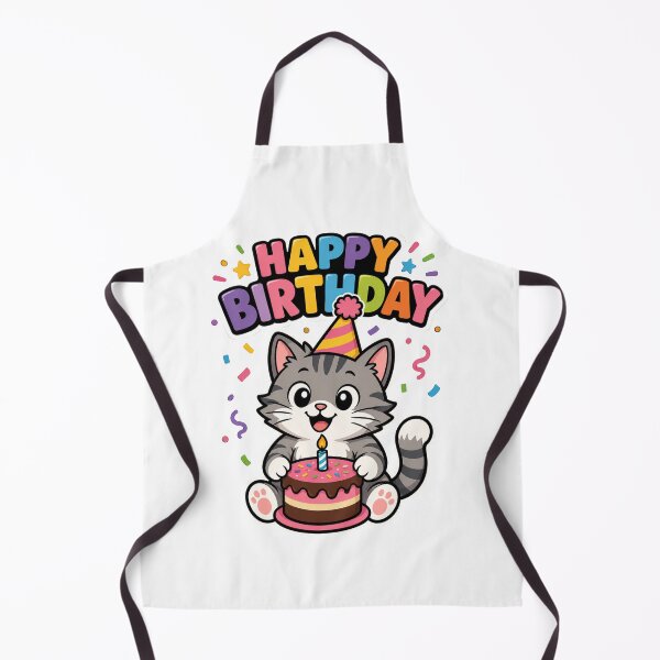 Artikelvorschau, Happy Birthday cat entworfen und verkauft von DailyQuestPrint.