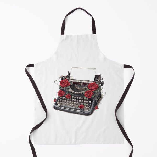 Item preview, Vintage Typewriter Red Roses Dark Academia Literary Illustration designed and sold by ByKayaPrints.