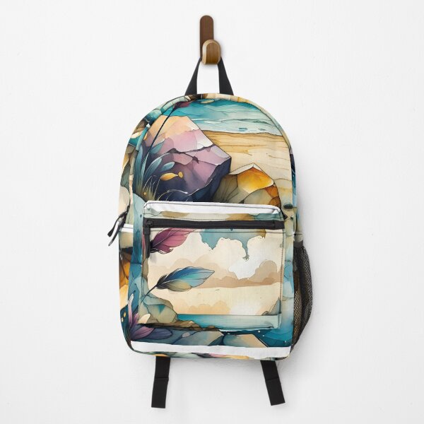 Item preview, Watercolor painting of coastal beach designed and sold by Chi261.