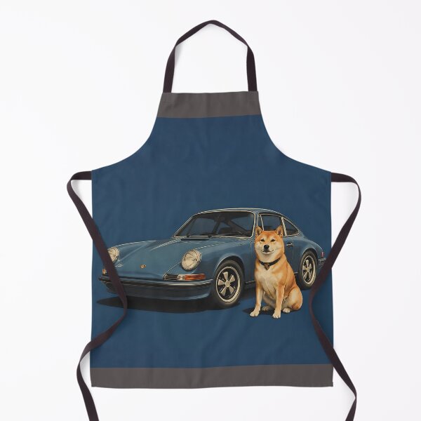 Item preview, Classic Ride, Loyal Companion – Shiba & Vintage Sports Car designed and sold by ManggaeJM.