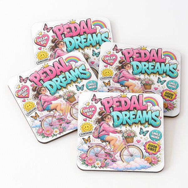 Item preview, PEDAL DREAMS Graffiti Sticker PNG | Cute Bicycle Girl Aesthetic | Colorful Cycling Vinyl Decal | Retro Bike Art for Laptop, Water Bottle & Journal designed and sold by Stylestickers55.
