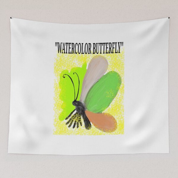 Item preview, Watercolor Butterflt - colorful nature Insect art designed and sold by kawetARK.