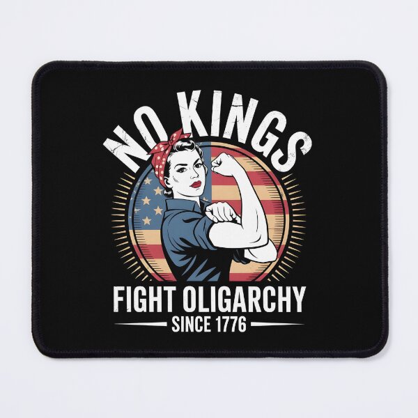 Item preview, No Kings Fight Oligarchy, Political Design designed and sold by Lina Caro.