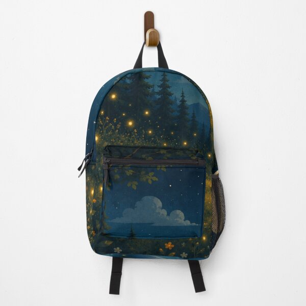 Item preview, Valley of the Constellations – Fantasy Night Landscape | Nature Illustration designed and sold by Goodthingstree.
