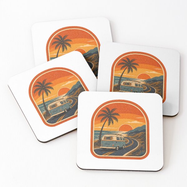 Item preview, Mini Camper Patch – 70s Road Trip Design designed and sold by Sunset Syndicate.