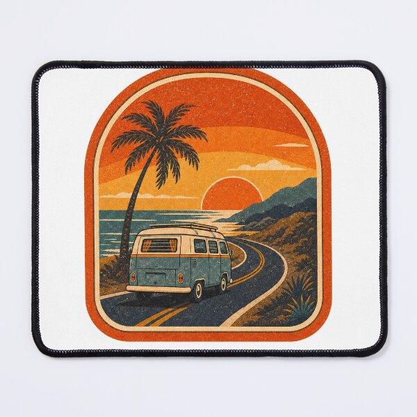 Item preview, Mini Camper Patch – 70s Road Trip Design designed and sold by Sunset Syndicate.