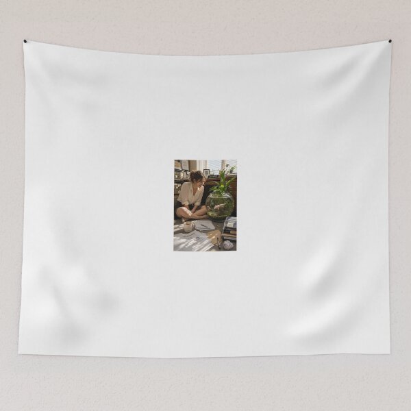 Item preview, Woman Smiling at Axolotl in Office Fishbowl designed and sold by CathryneDelamort.