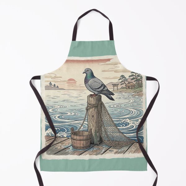 Item preview, Coastal Pigeon Dockside Vintage Art designed and sold by azule1.