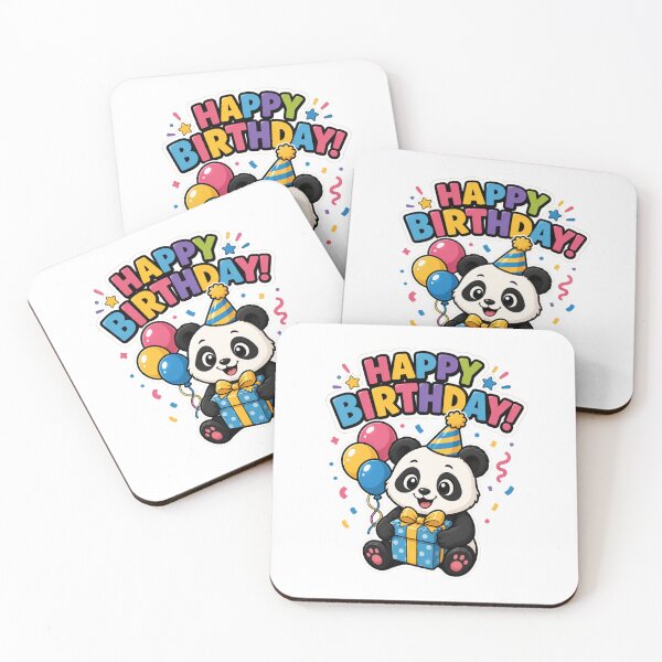 Item preview, Happy Birthday Panda designed and sold by DailyQuestPrint.