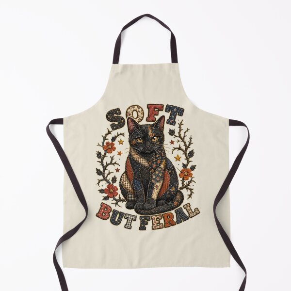 Item preview, Patchwork Black Cat - Soft but Feral designed and sold by PitsFusion.