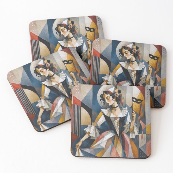 Item preview, Traditional Venetian Columbina with half-mask painting. designed and sold by GalleryKauffeld.