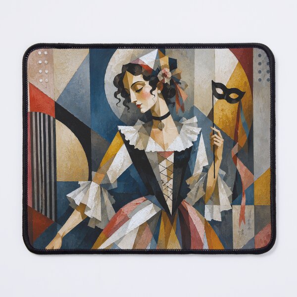 Item preview, Traditional Venetian Columbina with half-mask painting. designed and sold by GalleryKauffeld.