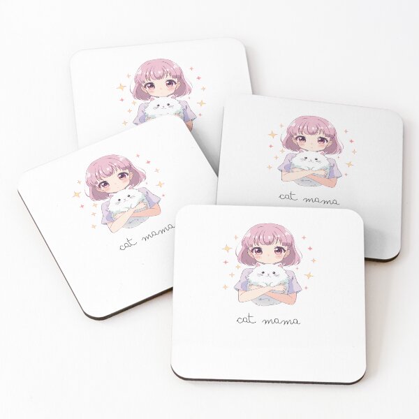 Item preview, 90s Retro Lo-Fi Anime Girl With White Cat Aesthetic designed and sold by Gameshalah's Designs Hub.