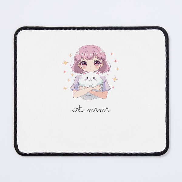 Item preview, 90s Retro Lo-Fi Anime Girl With White Cat Aesthetic designed and sold by Gameshalah's Designs Hub.