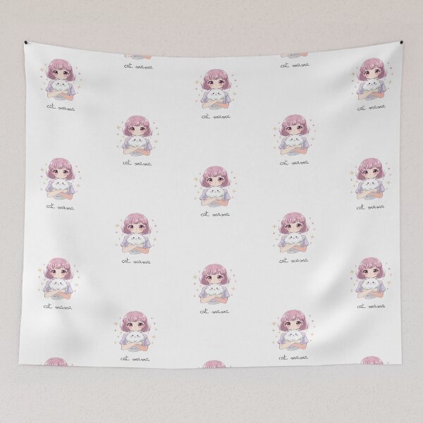 Item preview, 90s Retro Lo-Fi Anime Girl With White Cat Aesthetic designed and sold by Gameshalah's Designs Hub.