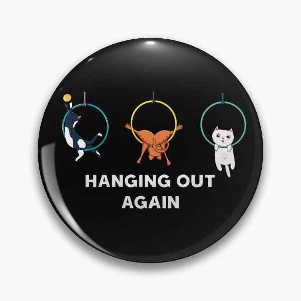 Item preview, Hanging Out Again | Cute Cats on Aerial Hoops designed and sold by Becky-Poppins.