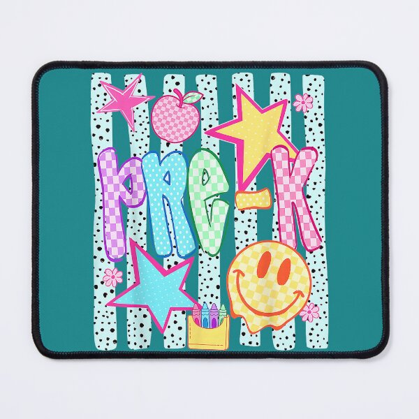 Item preview, Back to School Colorful Pre K Checkered Girl Teacher designed and sold by mjohnson9.