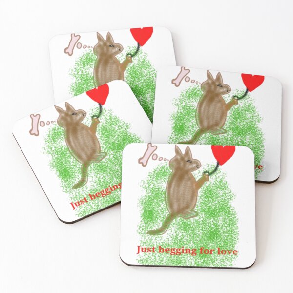 Item preview, Funny Dog Begging For Love Bone Heart Meme designed and sold by kawetARK.