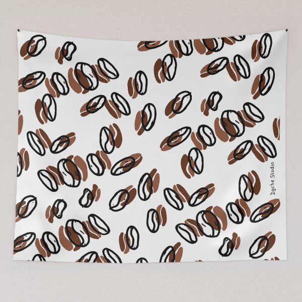 Item preview, Full of Beans - Coffee Bean Illustration & Pattern designed and sold by Dyche Studio.