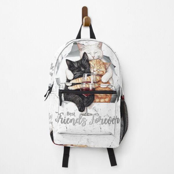 Item preview, Three Cuddling Cats with Wine - Best Friends Forever designed and sold by BULAIR89.