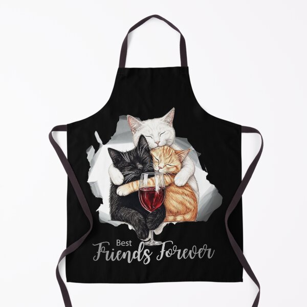 Item preview, Three Cuddling Cats with Wine - Best Friends Forever designed and sold by BULAIR89.