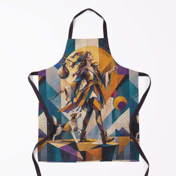 Item preview, The Fool and the Tarot Card painting. designed and sold by GalleryKauffeld.