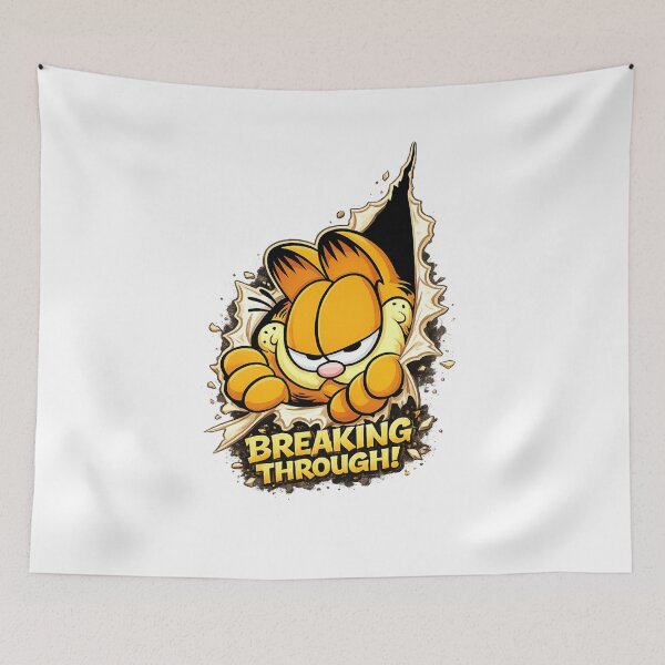 Item preview, garfield wall break designed and sold by DreamPrint Collective.