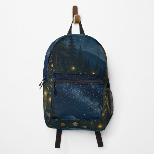 Item preview, Firefly Meadow Under the Moon – Fantasy Nightscape designed and sold by Goodthingstree.