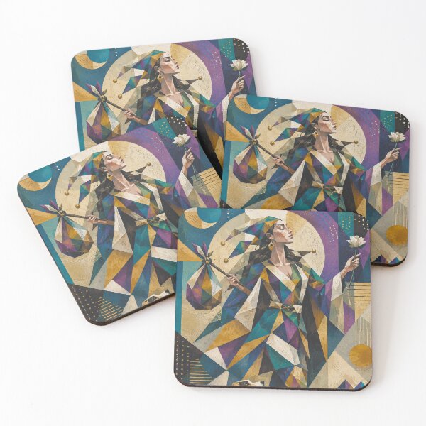 Item preview, The Fool and the Tarot Card painting. designed and sold by GalleryKauffeld.