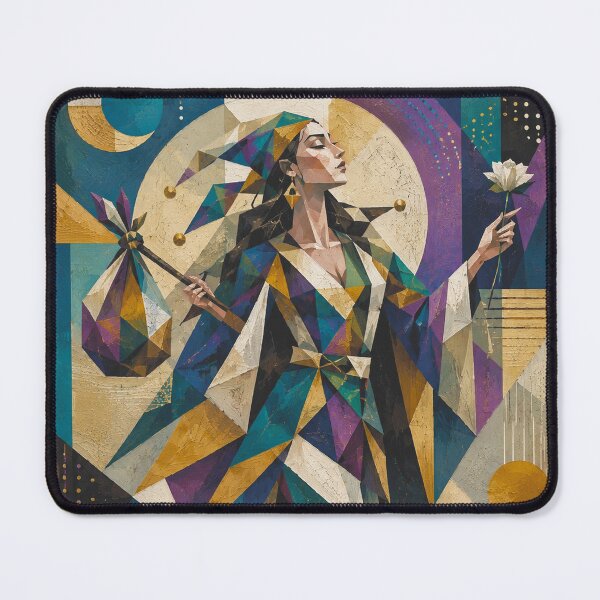 Item preview, The Fool and the Tarot Card painting. designed and sold by GalleryKauffeld.