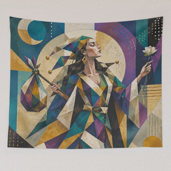 Item preview, The Fool and the Tarot Card painting. designed and sold by GalleryKauffeld.