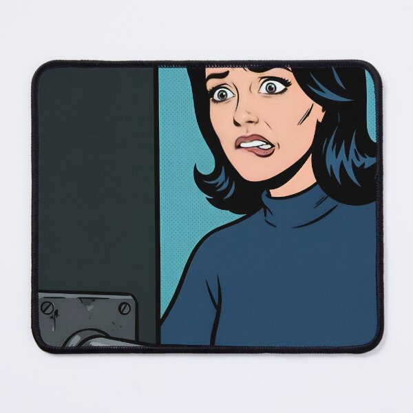 Item preview, Don't Open That Door Minimalist Horror Comic Poster designed and sold by DuckOddity.