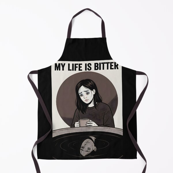 Item preview, Bitter Life Coffee Minimalist Dark Comic Poster designed and sold by DuckOddity.