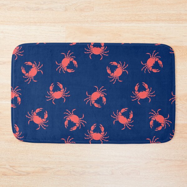 Item preview, Pattern Crab on blue navy background designed and sold by Kimos Creative Store.