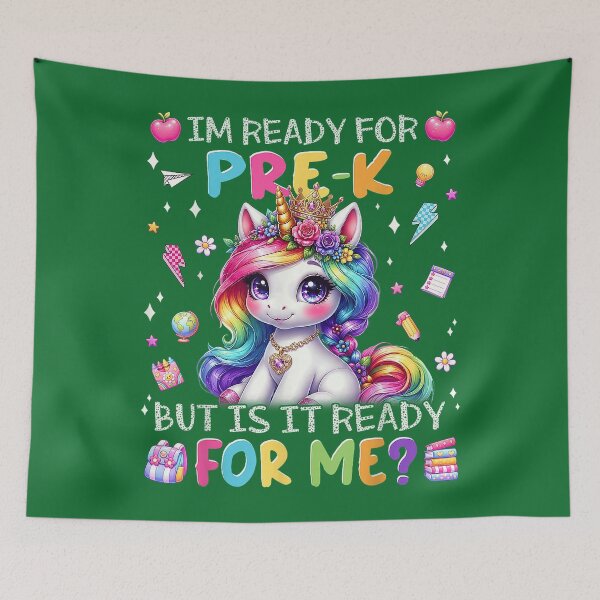 Item preview, Back to School I'm Ready for Pre-K Unicorn Girl designed and sold by KristineLi.