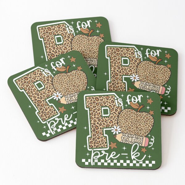 Item preview, Back to School P is for Pre K Leopard Apple Kids designed and sold by KristineLi.
