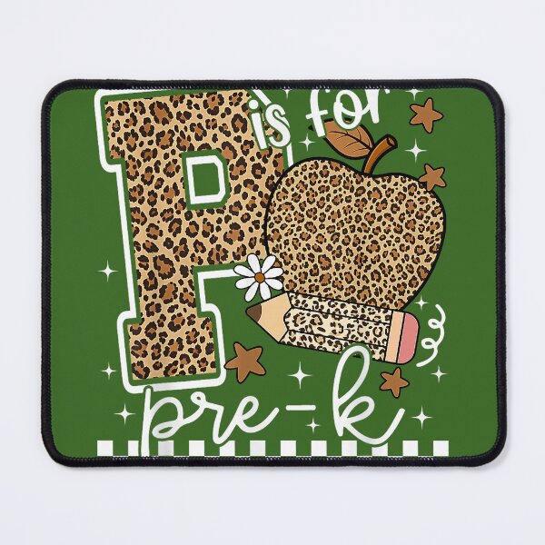 Item preview, Back to School P is for Pre K Leopard Apple Kids designed and sold by KristineLi.